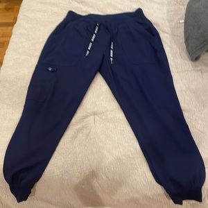 Med couture touch medium petite in navy blue scrub pant
